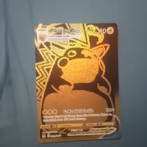 Pokemon Pikachu Vmax Gold Card